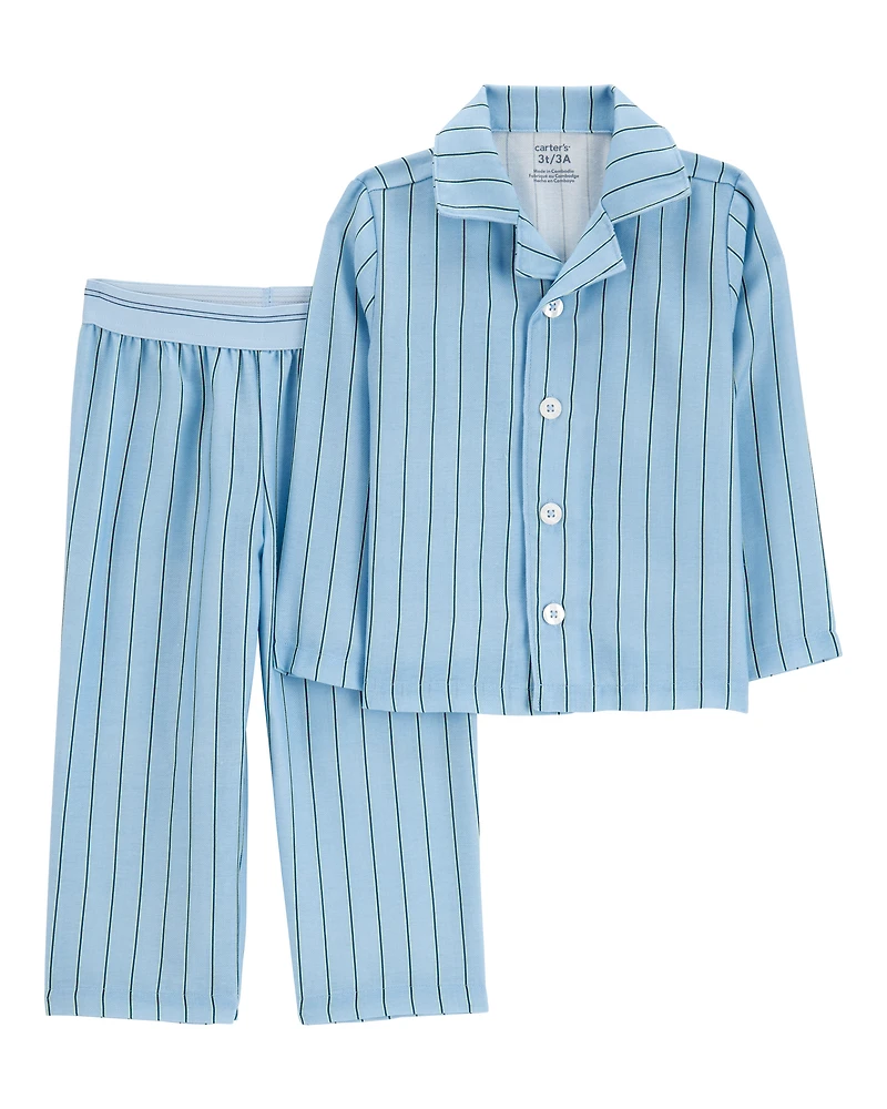Toddler Striped Loose Fit 2-Piece Pajamas
