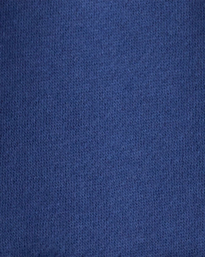 Toddler Boy Solid Fleece Quarter Zip Sweatshirt - Navy