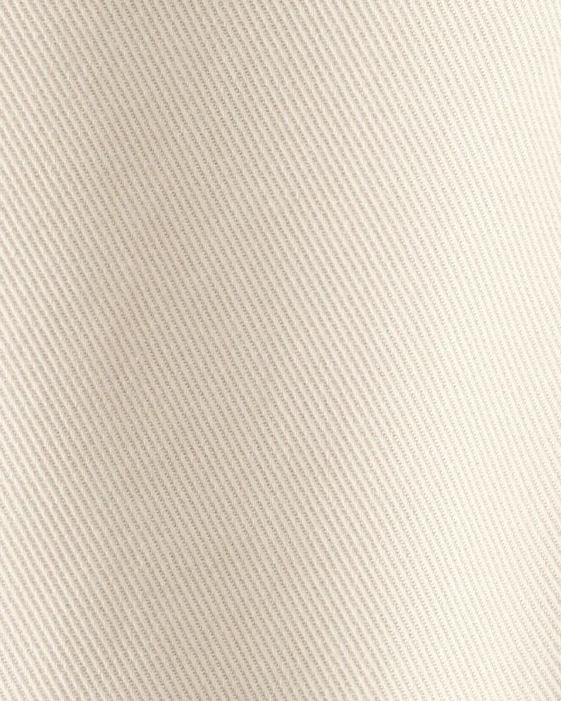 Baby Boy  Tapered Twill Pants - Cream
