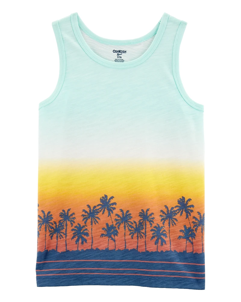 Kid Palm Tree Print Tank