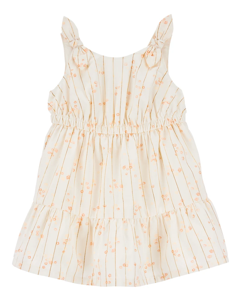 Baby Floral Tiered Dress - Ivory