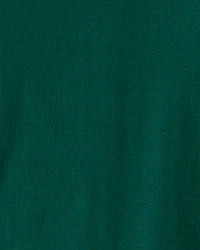 Kid Snowman Fair Isle Cotton Long-Sleeve Snug Fit 2-Piece Pajamas - Green/White