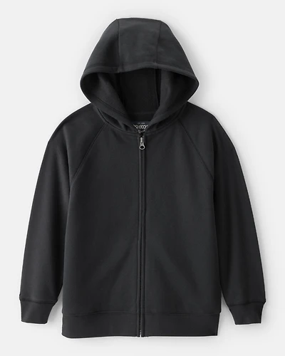 Boys Zip-Up Hoodie - Black