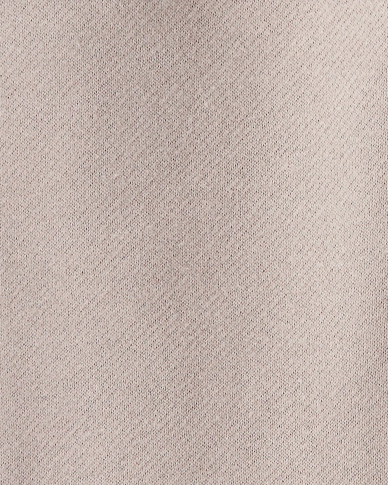Baby Girl Cotton Joggers - Brown