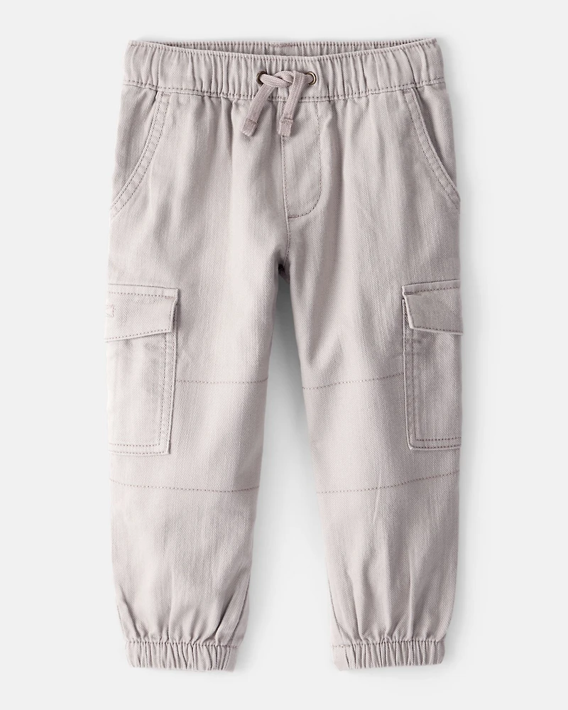 Toddler Boy Cotton Fashion Cargo Pants - Grey