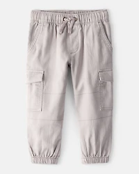 Toddler Boy Cotton Fashion Cargo Pants - Grey
