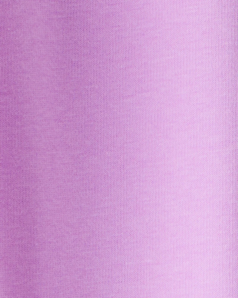 Girls Metallic Heart Pull-On Stretch Cozy Leggings - Purple