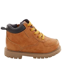 Kid High-Top Faux Leather Boots