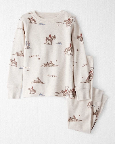 Toddler Organic Cotton Pajamas Western Rodeo Print