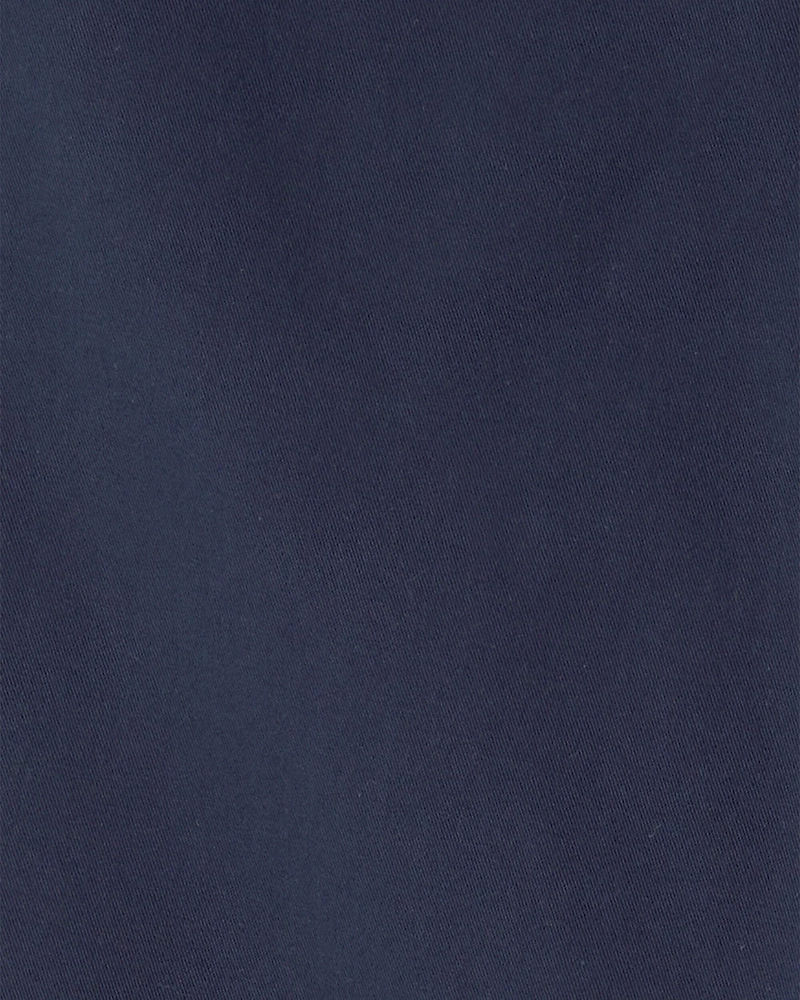 Boys Slim Tapered Chino Pants - Navy
