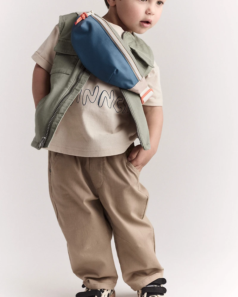 Toddler Barrel Pant - Tan