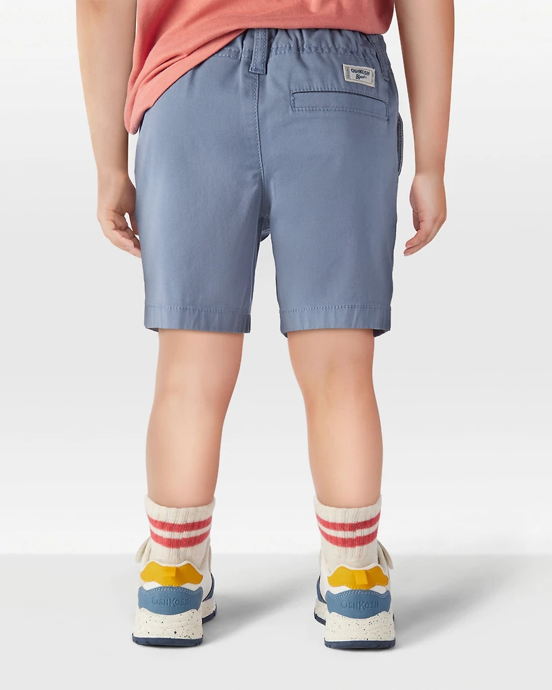 Toddler Flat-Front Shorts - Blue