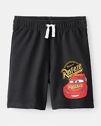 Toddler Boy 2-Piece Cars Lightening McQueen Outfit Set - Heather/Black