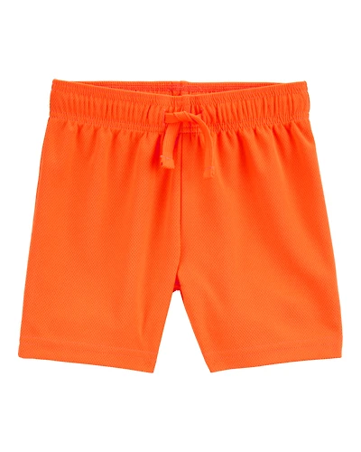 Toddler Boy Active Mesh Shorts - Orange
