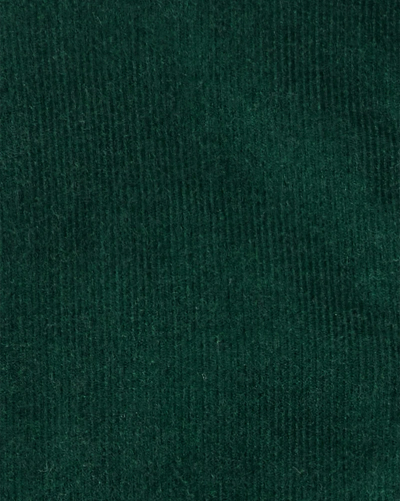 Baby Boy Corduroy Long-Sleeve Jumpsuit - Green