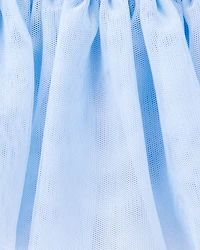 Baby Girl Princess Era Bodysuit & Tutu Pant Set - Blue/Ivory