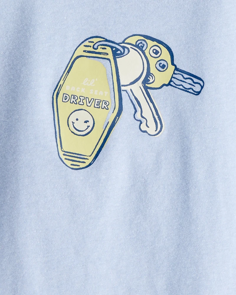 Toddler Boy Car Keys Graphic Tee - Blue