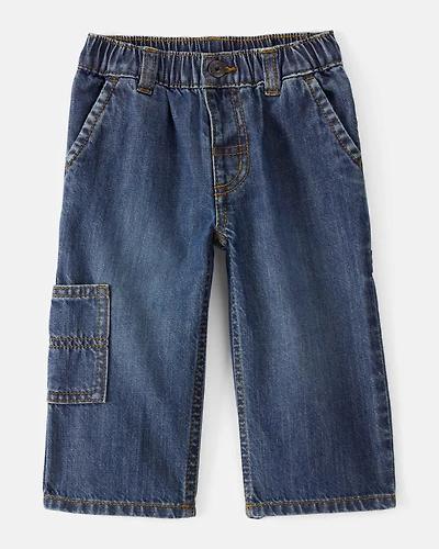 Baby Boy  Wide-Leg Carpenter Denim Jeans - Medium Wash