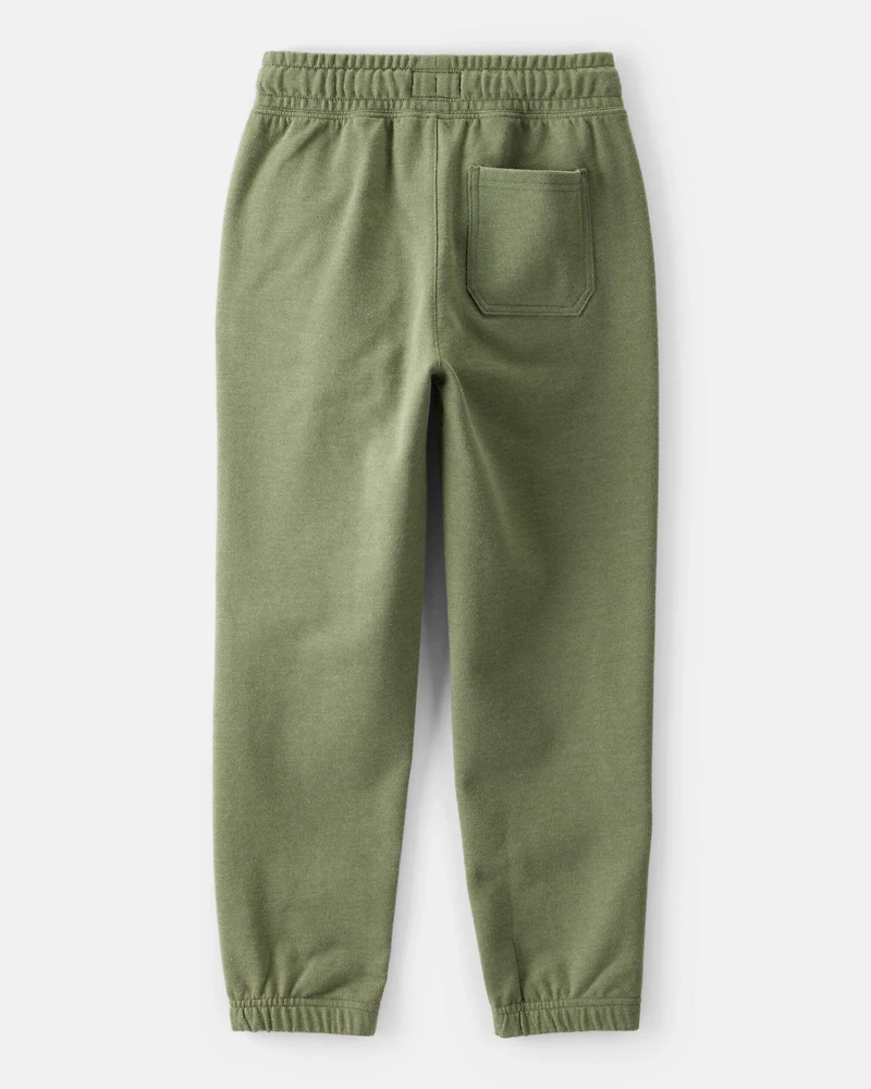 Boys Cotton Joggers - Green