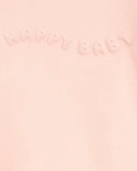Baby 2-Piece French Terry Pullover & Pant Set - Pink