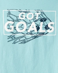 Boys Got Goals Long-Sleeve Graphic Tee - Blue