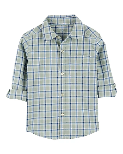 Toddler Plaid Button-Front Shirt