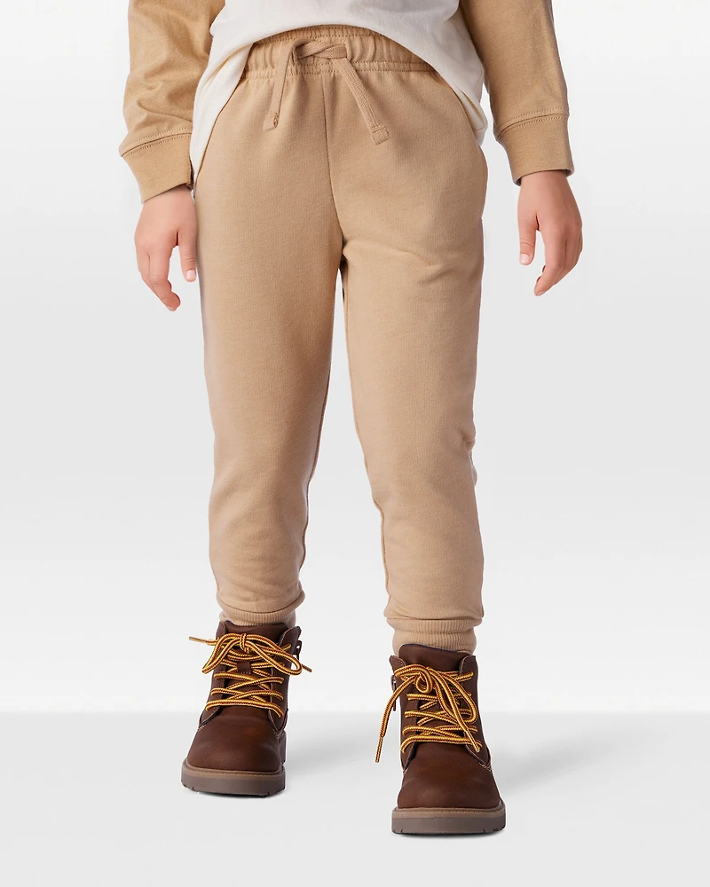Toddler Boy French Terry Jogger - Tan