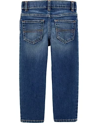 Baby Dark Blue Wash Straight-Leg Jeans