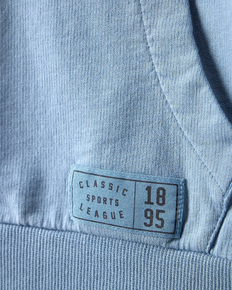 Boys French Terry Hoodie - Blue
