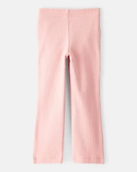 Toddler Girl Cotton Flare Leggings - Pink