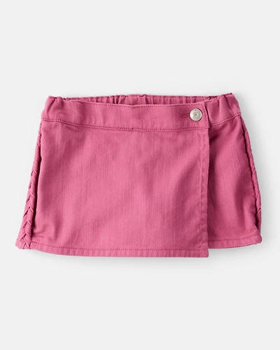 Baby Girl 100% Cotton Skort - Pink