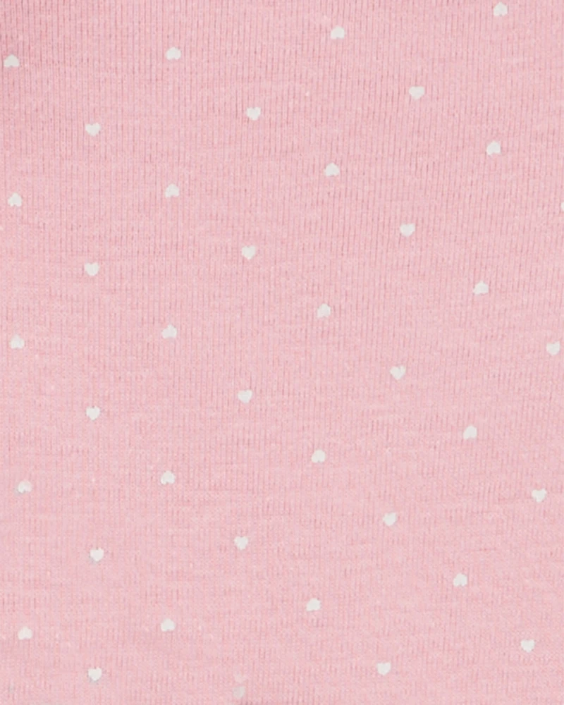 Baby 5-Pack Heart Polka Dot Short Sleeve Bodysuits