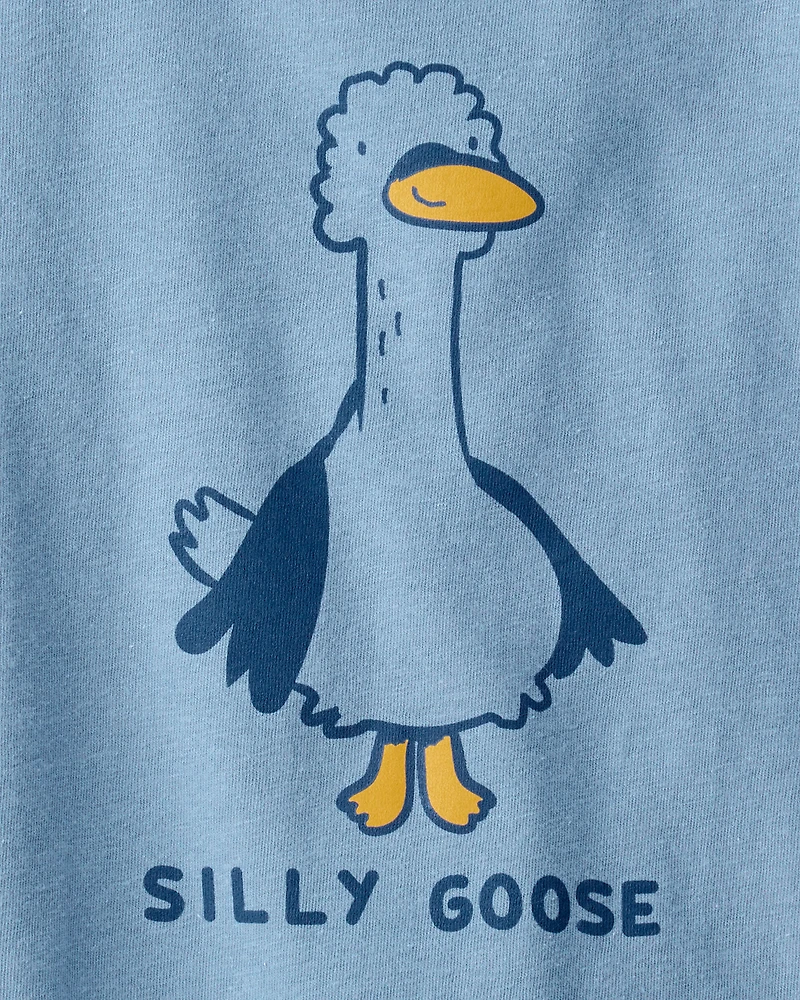 Toddler Boy Silly Goose Short-Sleeve Graphic Tee - Blue