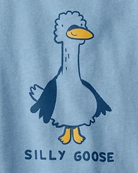 Toddler Boy Silly Goose Short-Sleeve Graphic Tee - Blue