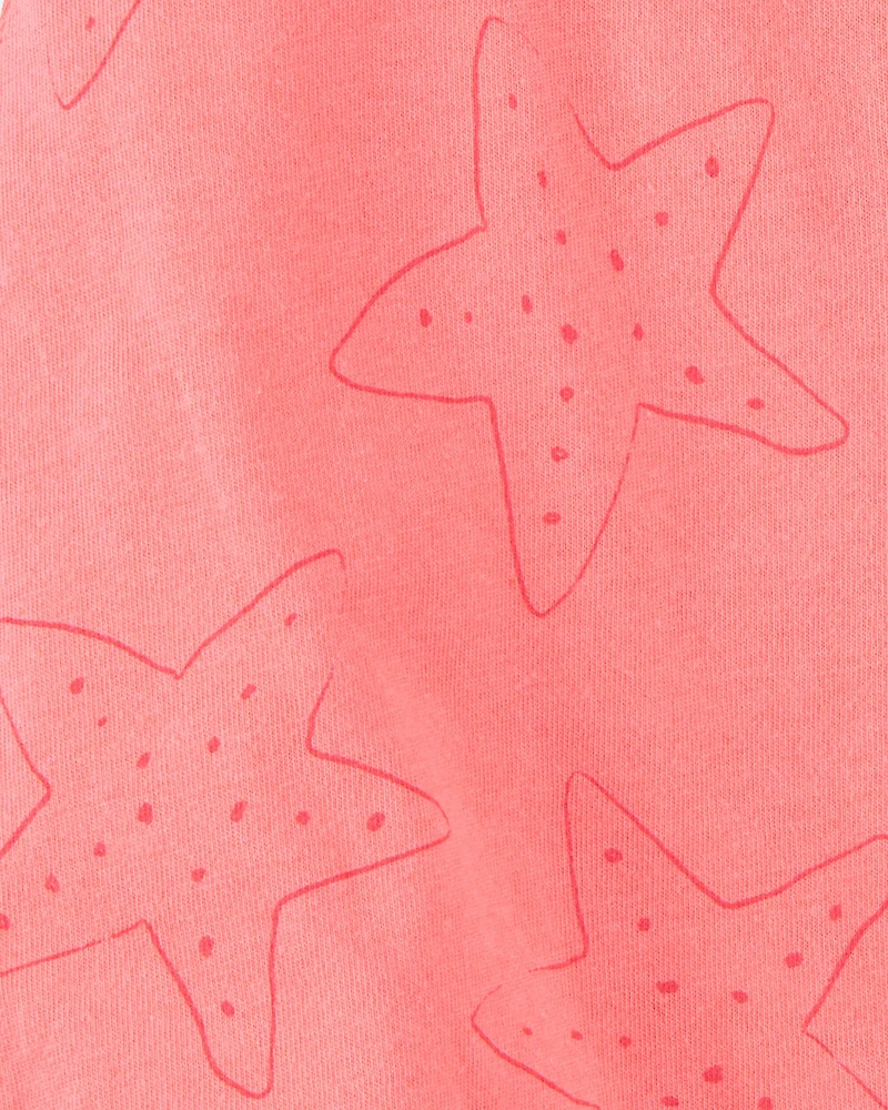 Baby Starfish Snap-Up Cotton Romper