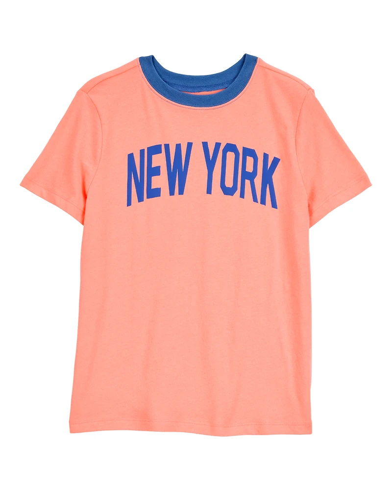 Kid New York Short-Sleeve Graphic Tee - Orange