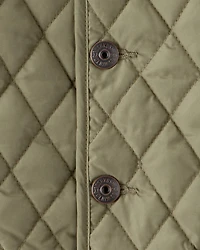 Toddler Boy Quilted Long-Sleeve Fashion Jacket - Olive