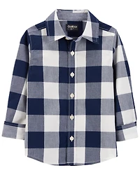Toddler Plaid Button-Front Shirt