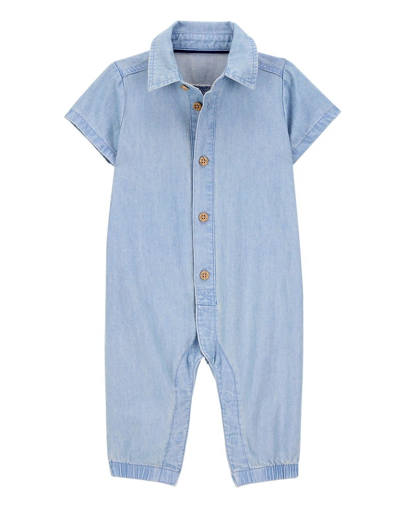 Baby Chambray Jumpsuit