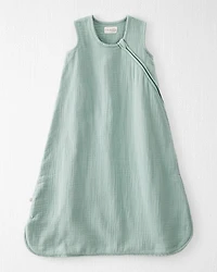 Baby Organic Cotton Gauze Wearable Blanket in Green