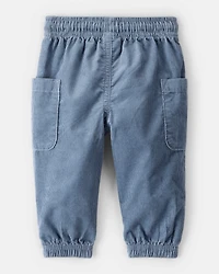 Baby Boy Corduroy Joggers - Blue