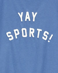 Girls Yay Sports Short-Sleeve Graphic Tee - Blue