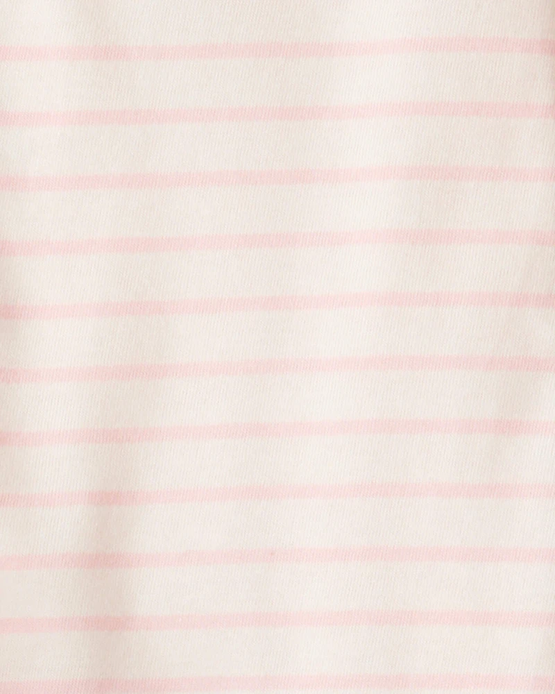 Toddler Girl 3-Piece Long-Sleeve Vest Set - Pink