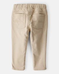 Baby Boy Cotton Pull-On Fashion Pants - Tan