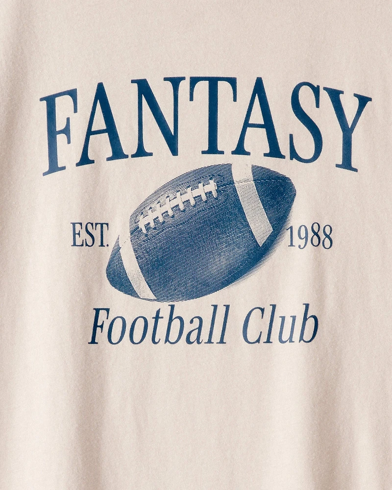 Boys Fantasy Football Short-Sleeve Graphic Tee - Tan