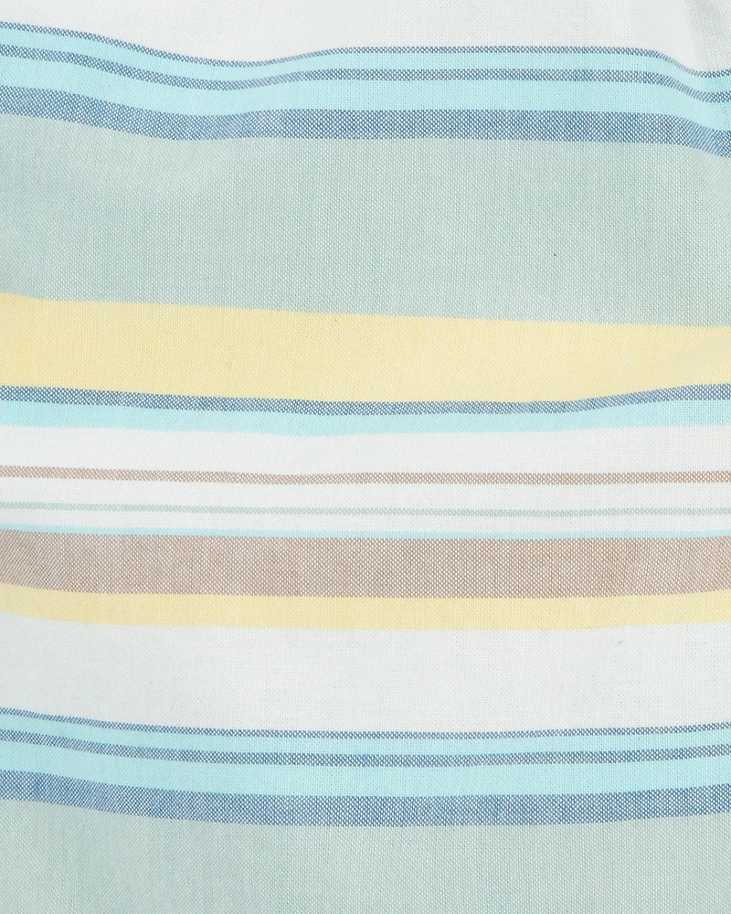 Kid Striped Pull-On Bermuda Shorts