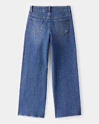 Kid High Rise Distressed Denim Jeans - June Wash