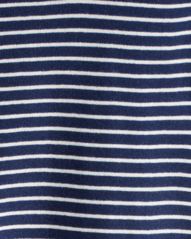 Toddler Boy Pasta Print 100% Cotton Long-Sleeve 4-Piece Pajamas - Blue