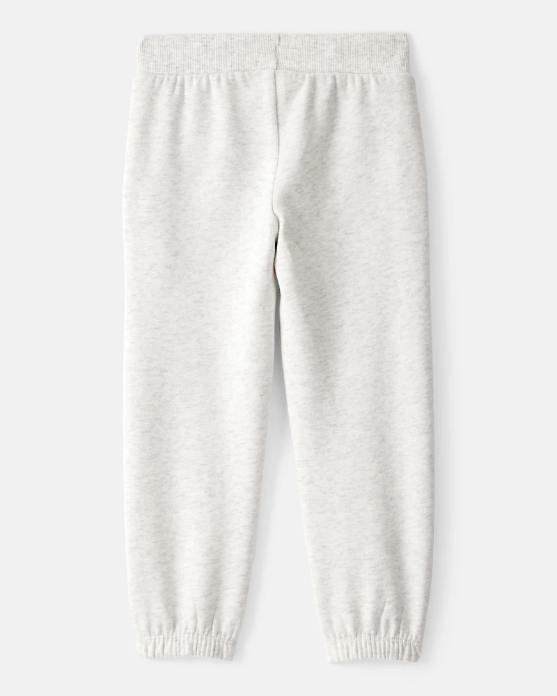 Toddler Girl Cotton Joggers - Grey