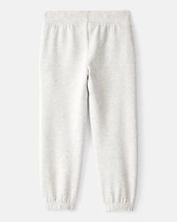 Toddler Girl Cotton Joggers - Grey
